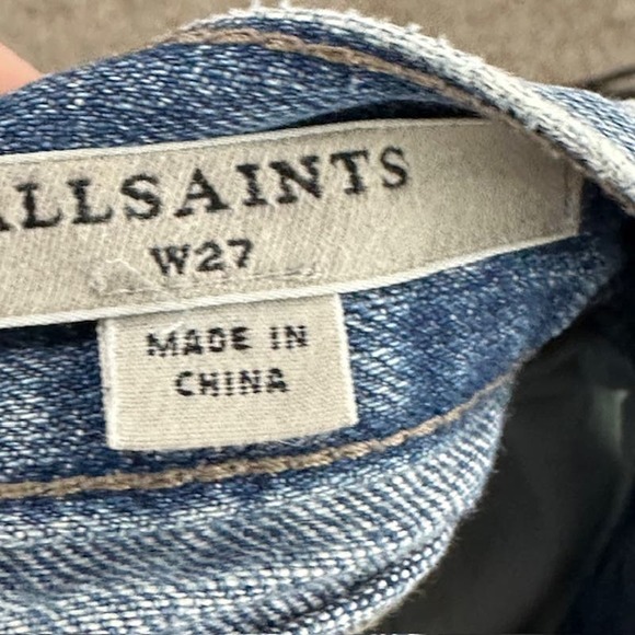 Allsaints Distressed Serene‎ Denim Shorts - Picture 3 of 4